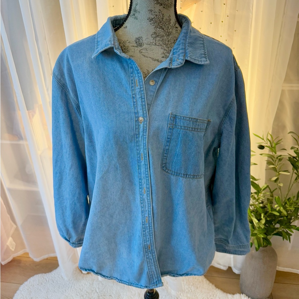 Blue Denim Women's Top